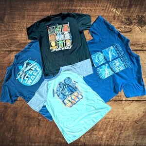 Boy Short Sleeve Star War Tees Clothes Bundle